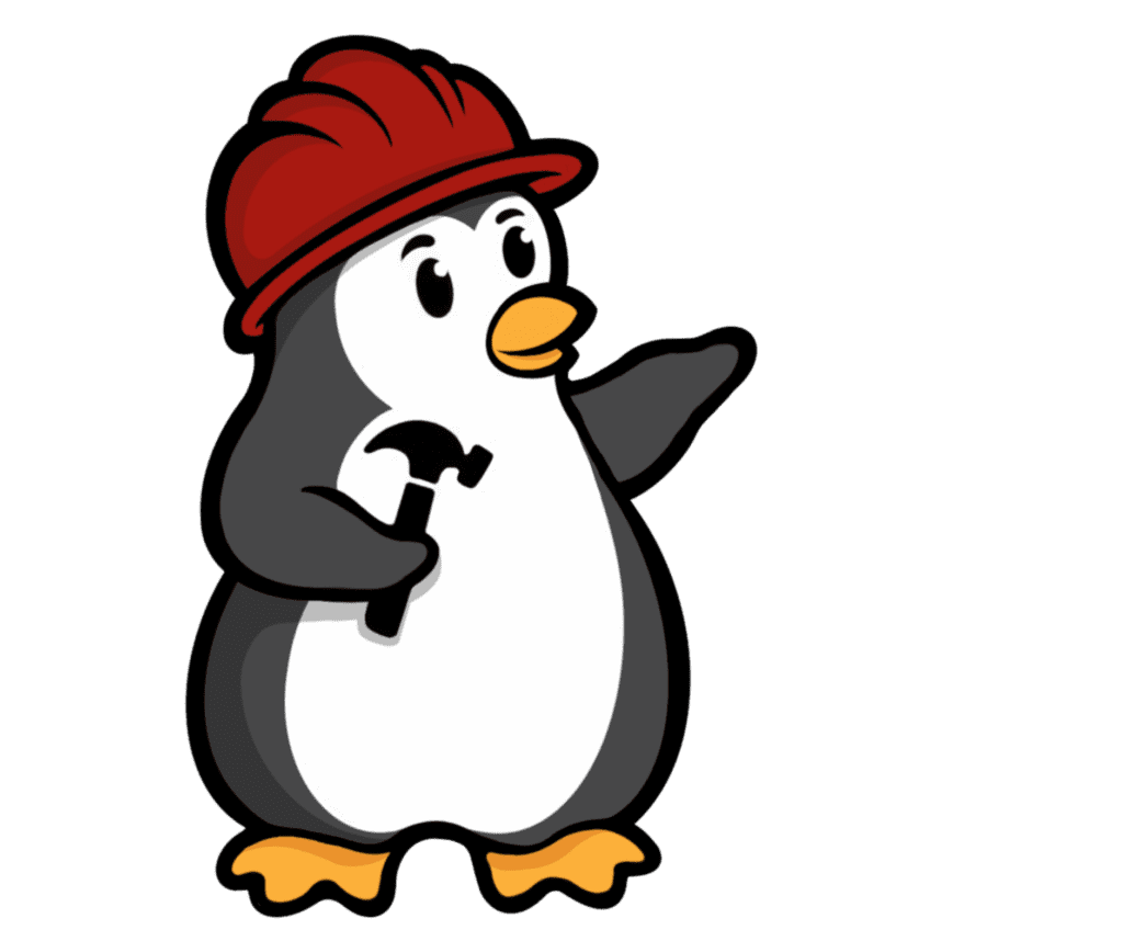 Penguin Garage Doors brand logo shown on the left side, Richmond Hill garage door repair and installation services.